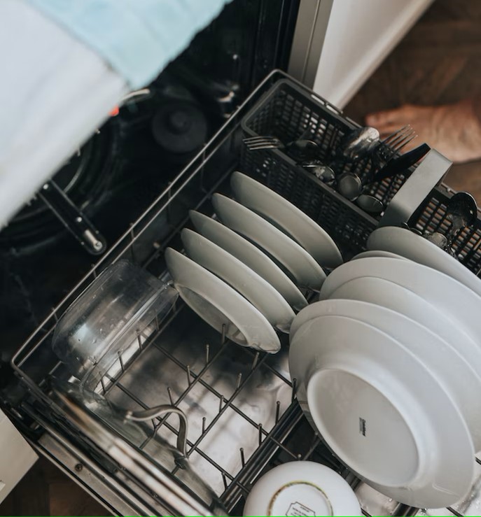 dishwasher filled with plates